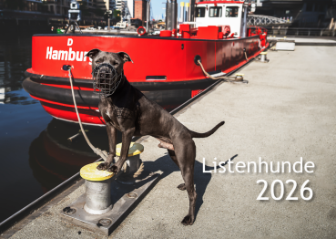 Listenhund-Kalender 2026 - A3 mit Ringbindung